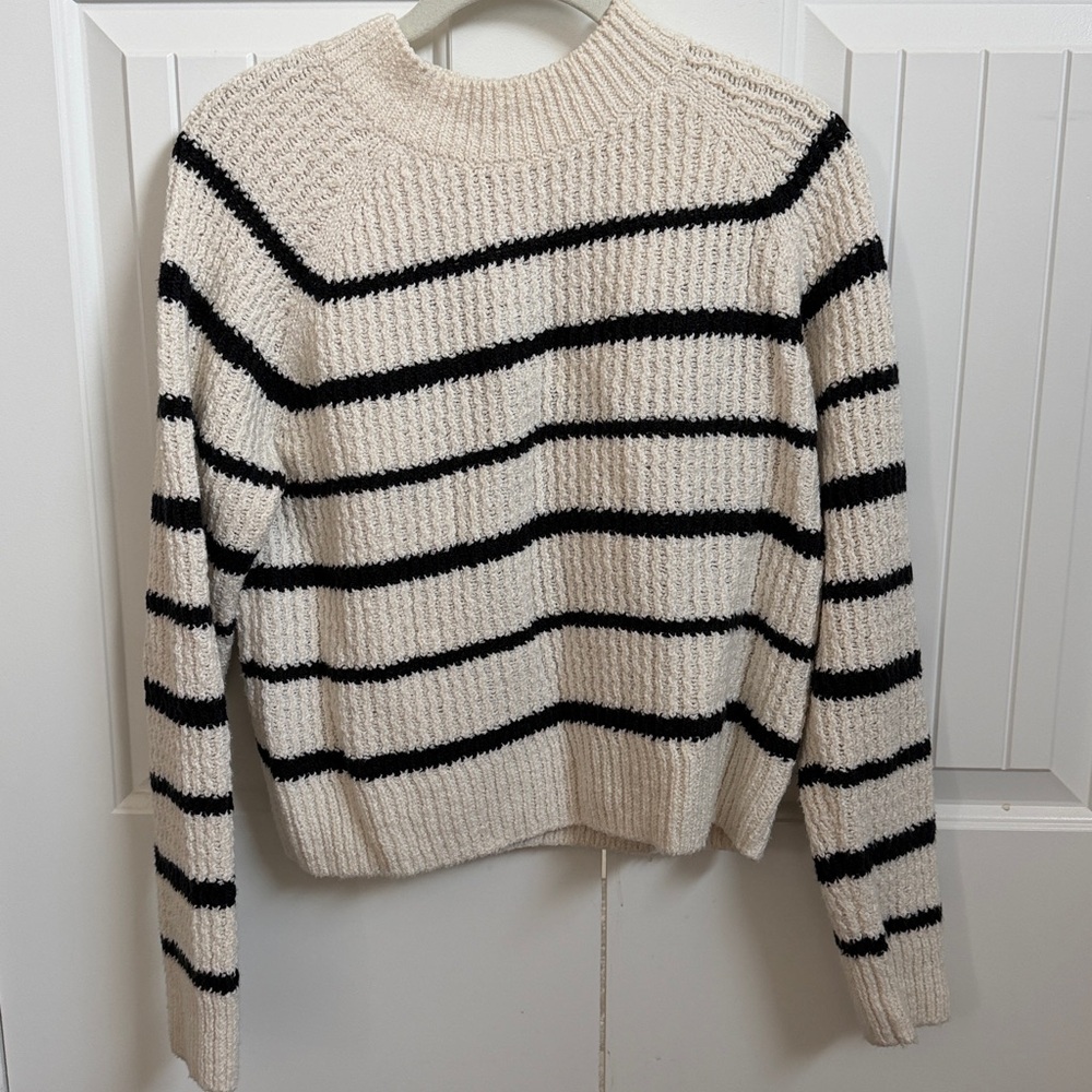 Vince Ribbed Cream Sweater